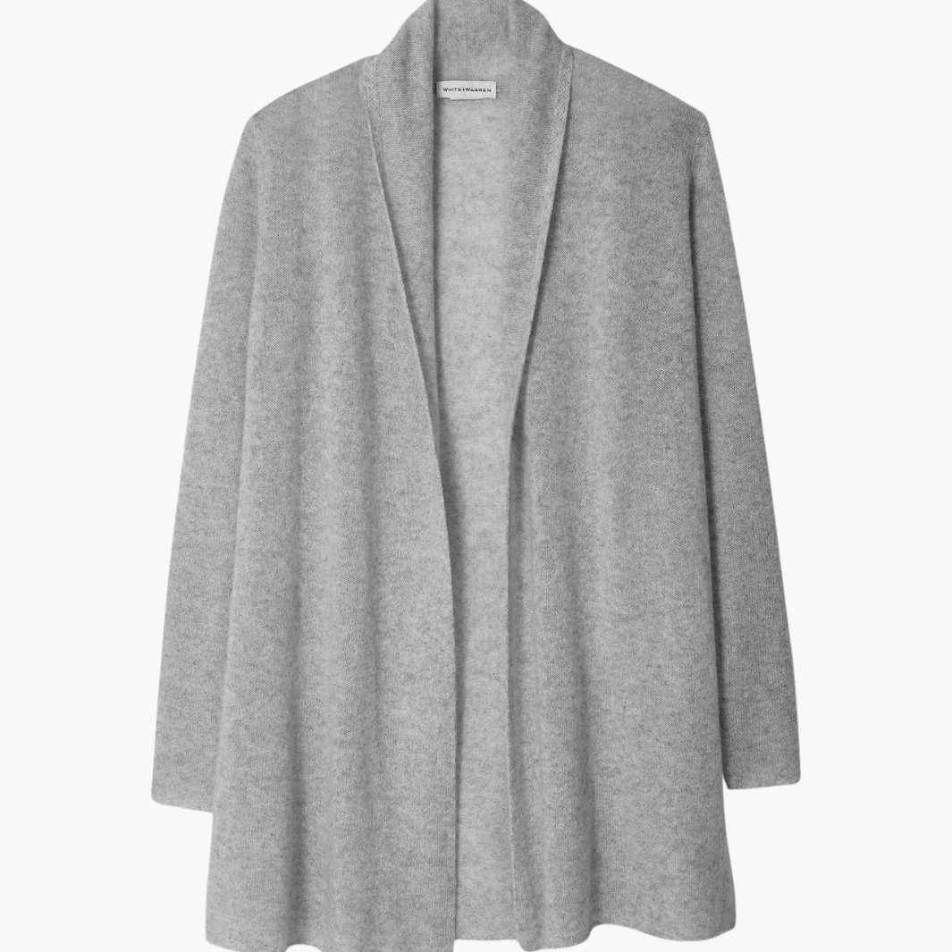 CASHMERE TRAPEZE CARDIGAN by White & Warren - Romi Boutique