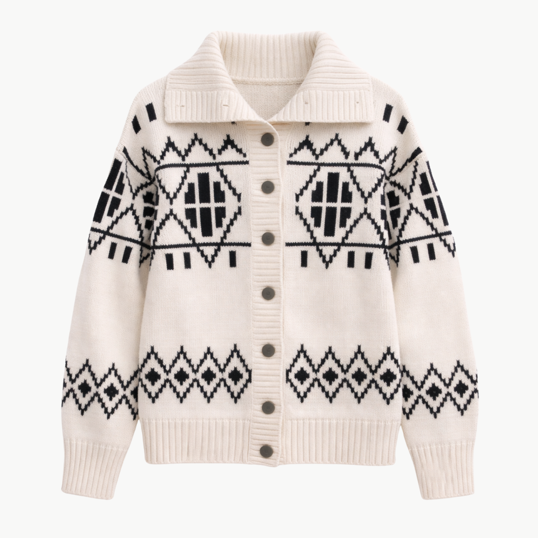 MERINO FAIR ISLE JACKET by White & Warren - Romi Boutique