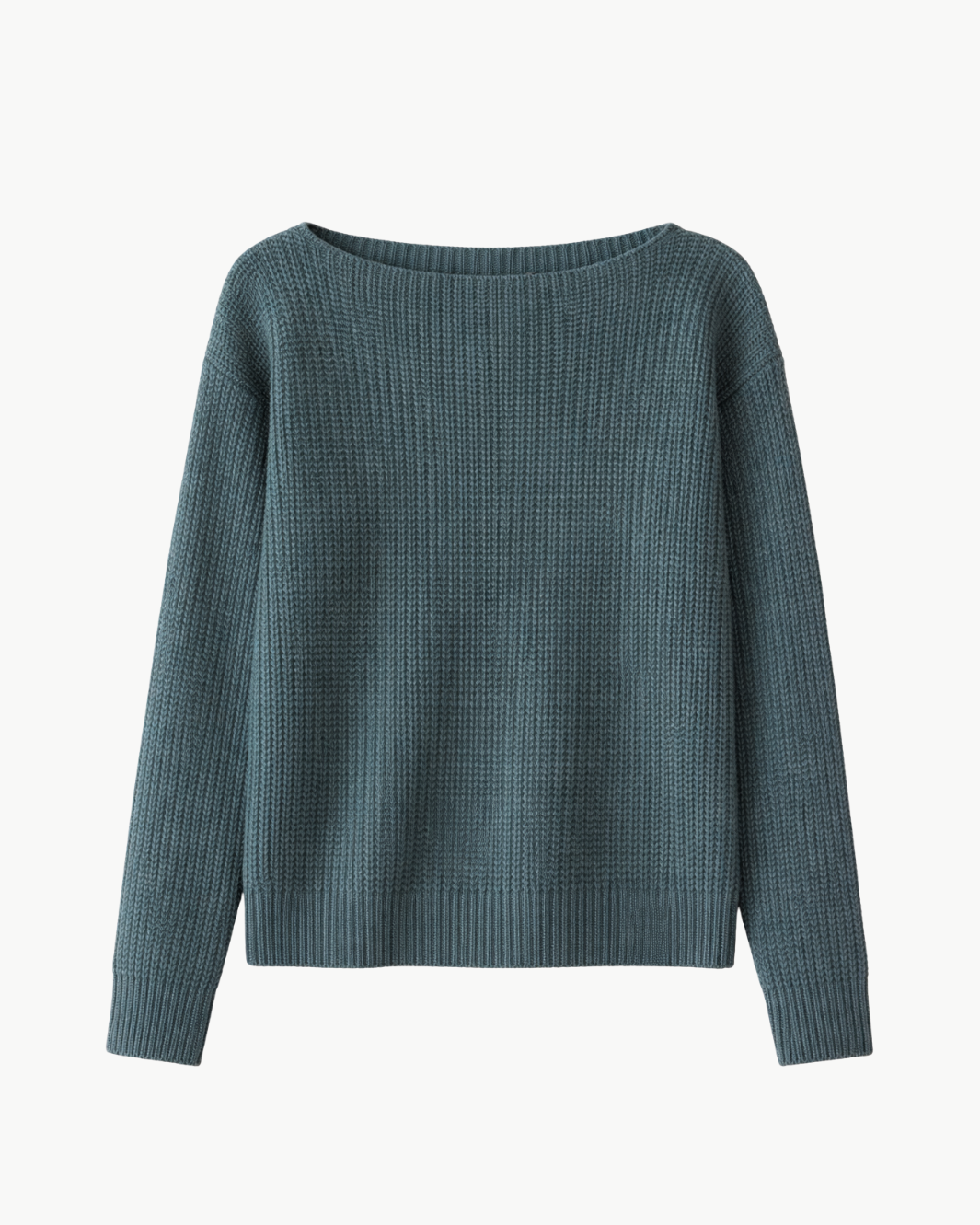 CASHMERE RIBBED BOATNECK by White & Warren - Romi Boutique
