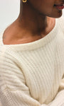 CASHMERE RIBBED BOATNECK by White & Warren - Romi Boutique