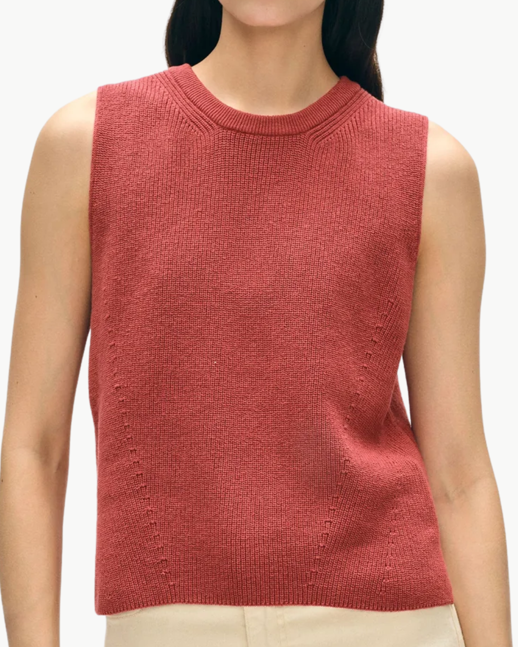 ORGANIC COTTON BLEND SHELL by White & Warren - Romi Boutique