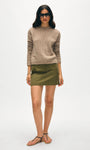 CASHMERE WAFFLE MESH CREW by White & Warren - Romi Boutique