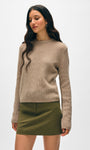 CASHMERE WAFFLE MESH CREW by White & Warren - Romi Boutique