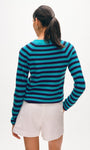 CASHMERE STRIPED SWEATSHIRT by White & Warren - Romi Boutique