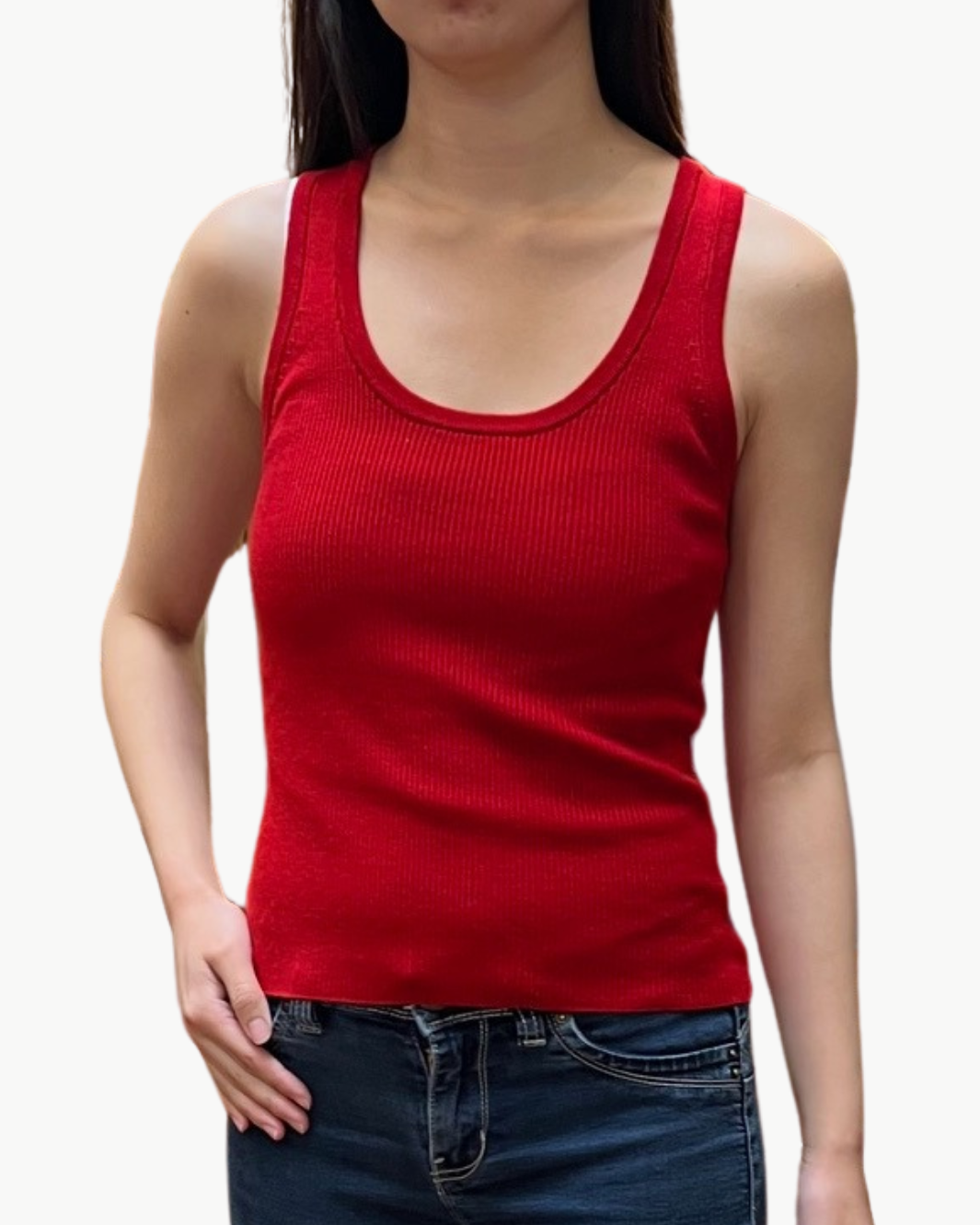 SUPERFINE MERINO RIBBED TANK TOP by White & Warren - Romi Boutique