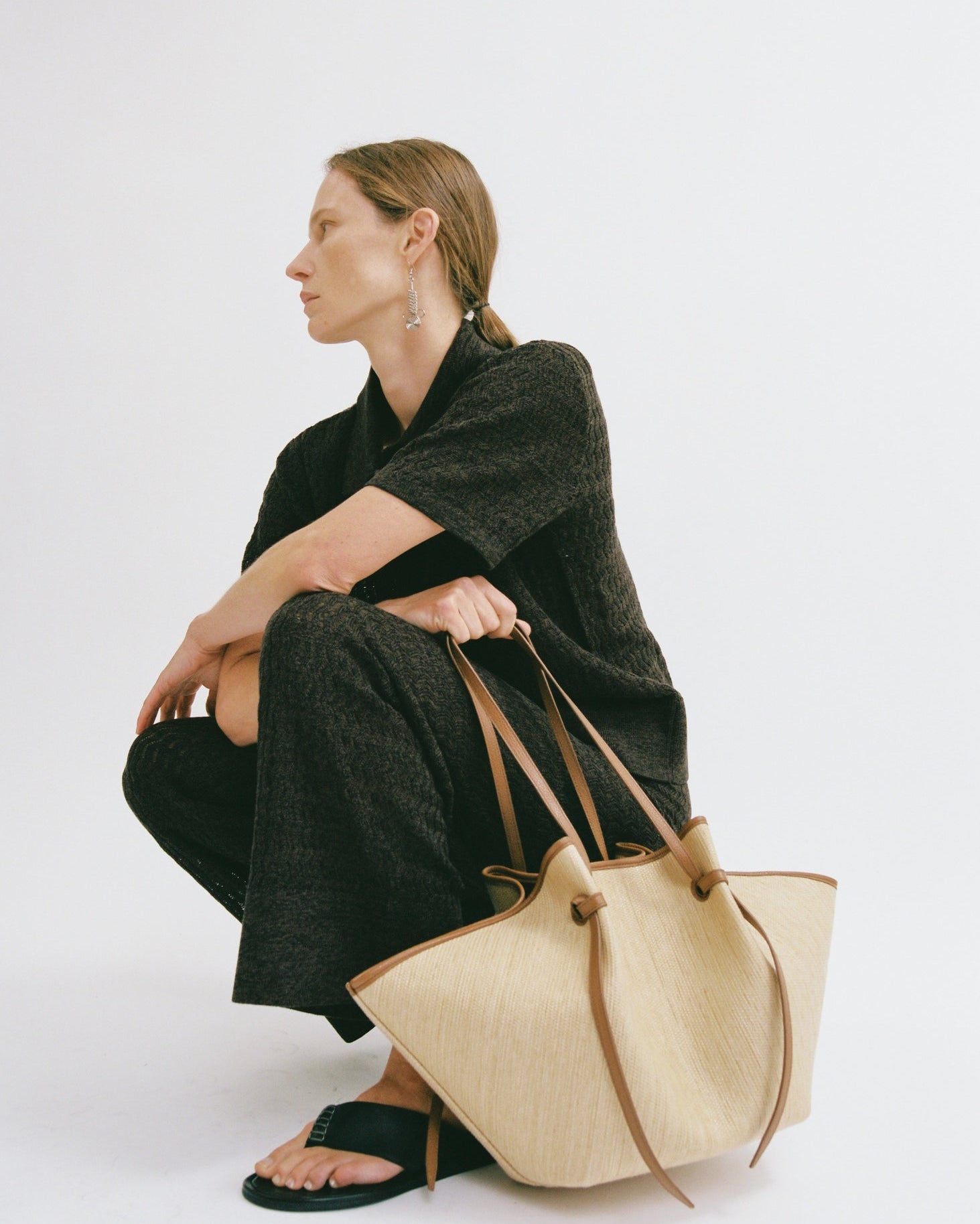 LARGE MOCHI WOVEN RAFFIA by Yuzefi - Romi Boutique