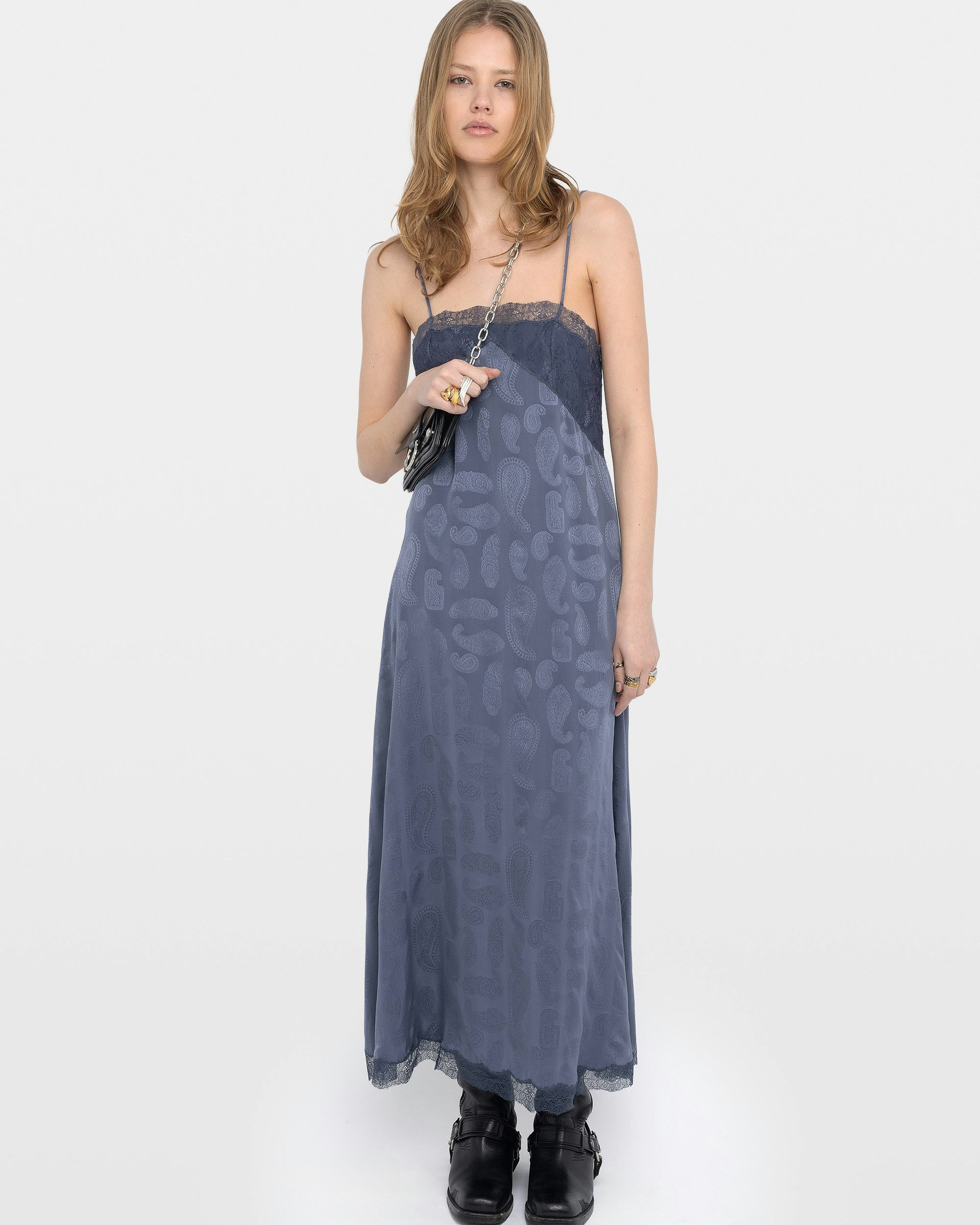 RIDAR SILK DRESS - Romi Boutique