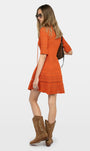 MEMPHISA DRESS IN TANGERINE - Romi Boutique