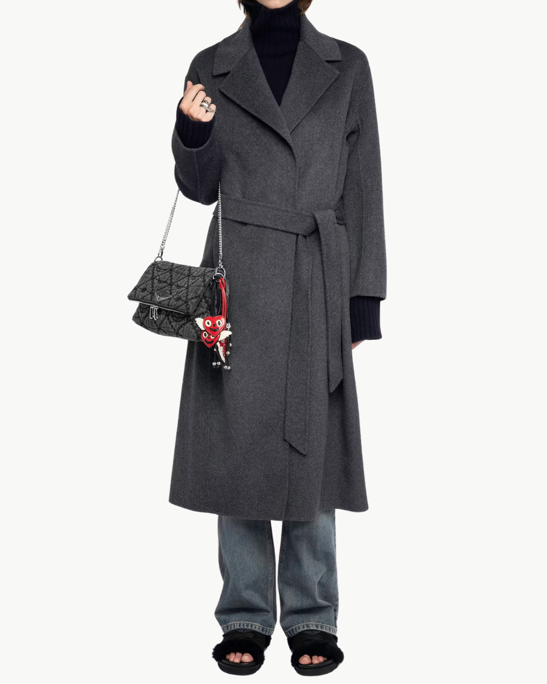 MELI COAT IN ANTHRACITE - Romi Boutique