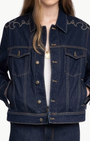 BASES WESTERN DENIM JACKET IN BRUT - Romi Boutique