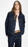 BASES WESTERN DENIM JACKET IN BRUT - Romi Boutique