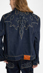 BASES WESTERN DENIM JACKET IN BRUT - Romi Boutique