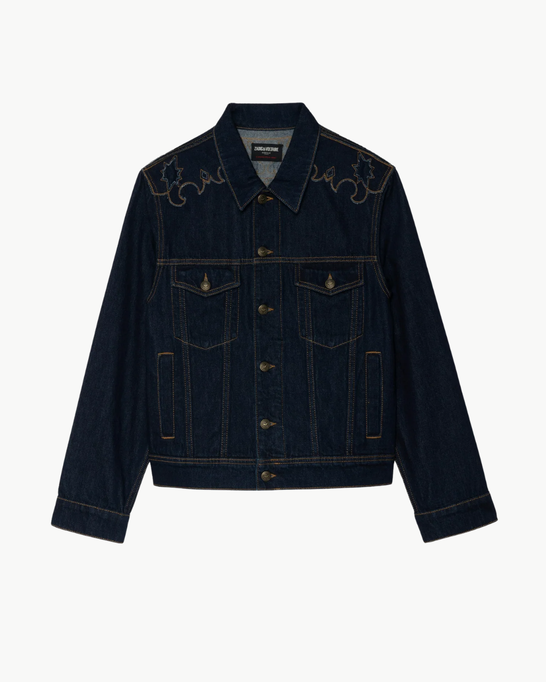 BASES WESTERN DENIM JACKET - Romi Boutique