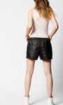 PAX CUIR FROISSE PERM IN NOIR - Romi Boutique