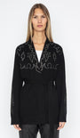 SALOMY CASHMERE CARDIGAN IN BLACK - Romi Boutique