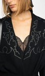 SALOMY CASHMERE CARDIGAN IN BLACK - Romi Boutique