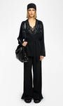 SALOMY CASHMERE CARDIGAN IN BLACK - Romi Boutique