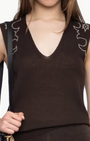 VICKY SLEEVELESS CASHMERE SWEATER by Zadig & Voltaire - Romi Boutique