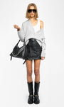 MIRKAS CASHMERE CARDIGAN IN GRIS CHINE CLAI - Romi Boutique