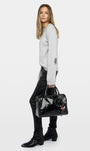 CARA SWEATER IN LIGHT GREY - Romi Boutique