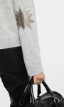 CARA SWEATER IN LIGHT GREY - Romi Boutique