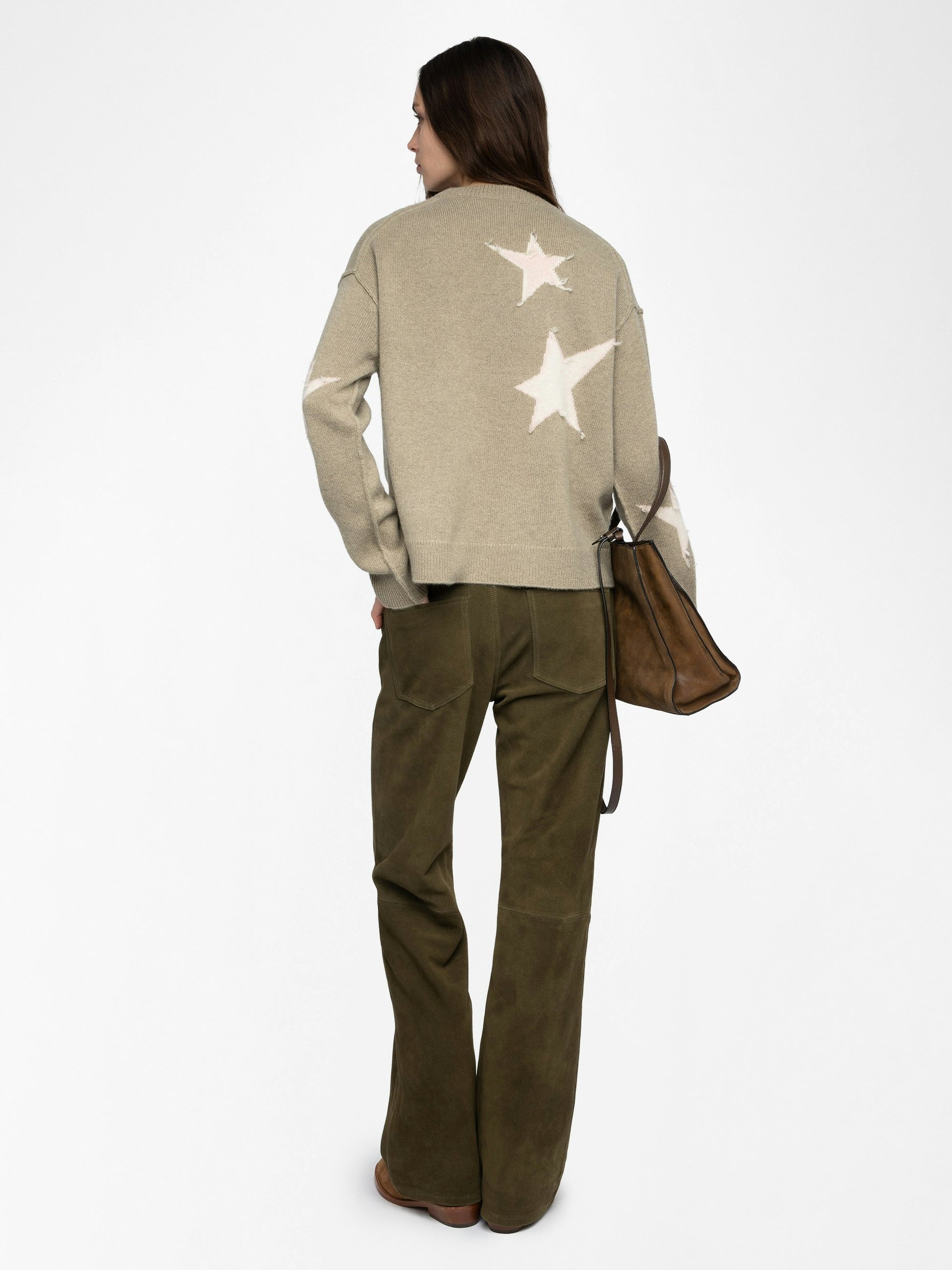 MARKUZ CASHMERE SWEATER IN OLIVE - Romi Boutique