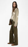 MARKUZ CASHMERE SWEATER IN OLIVE - Romi Boutique