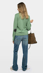 VERA PATCH SWEATER IN VERVEINE - Romi Boutique