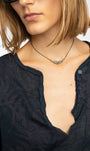 HENLEY LONG SLEEVE T-SHIRT IN ENCRE - Romi Boutique