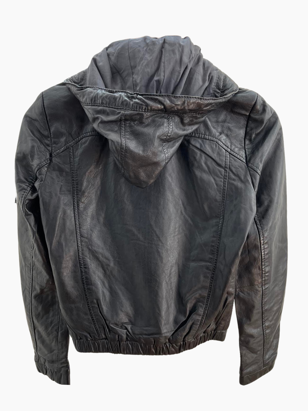 MAEV RF LEATHER JACKET IN BLACK - Romi Boutique