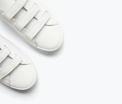 LIBBY D'ORSAY SNEAKER IN WHITE CALF - Romi Boutique