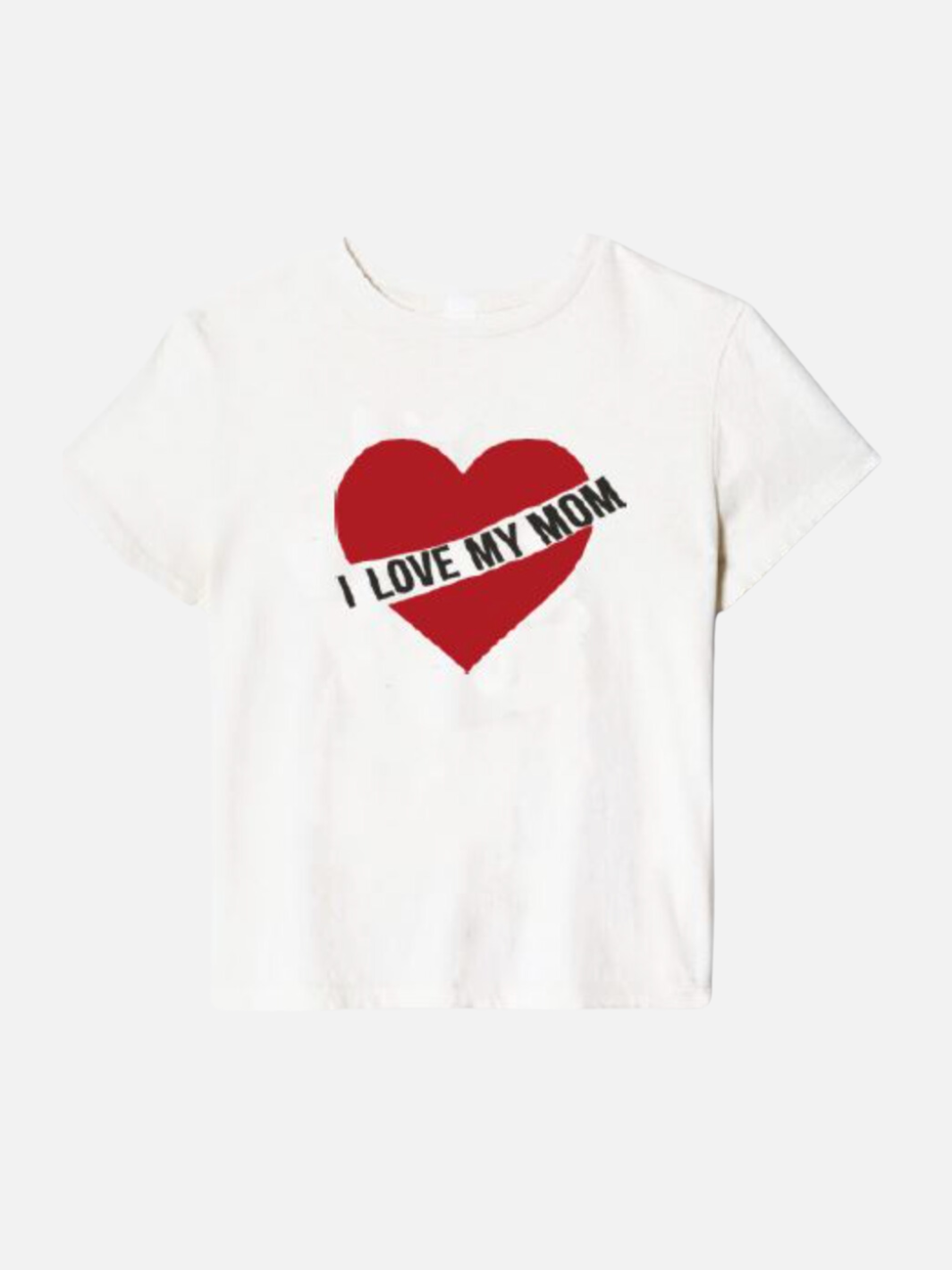 I LOVE MY MOM CLASSIC TEE IN VINTAGE WHITE - Romi Boutique