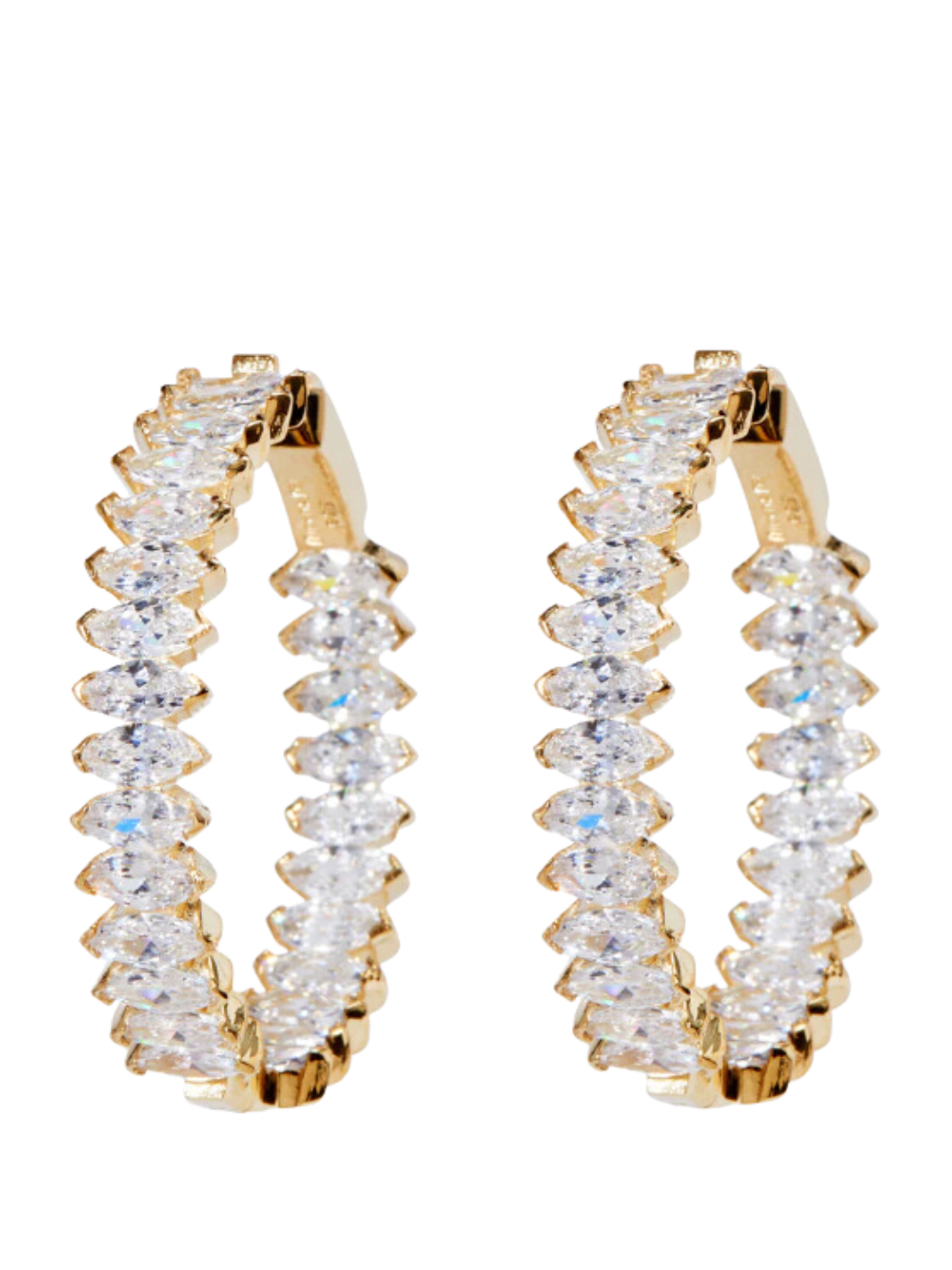 MARQUISE HOOP IN GOLD - Romi Boutique
