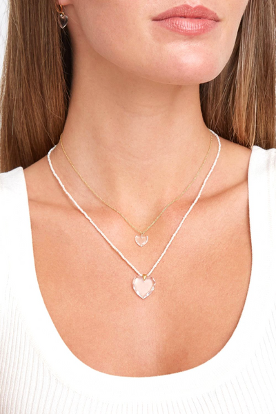 MINI PEARL NECKLACE IN WHITE PEARL - Romi Boutique