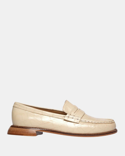 ELBA PENNY LOAFER IN SAND - Romi Boutique