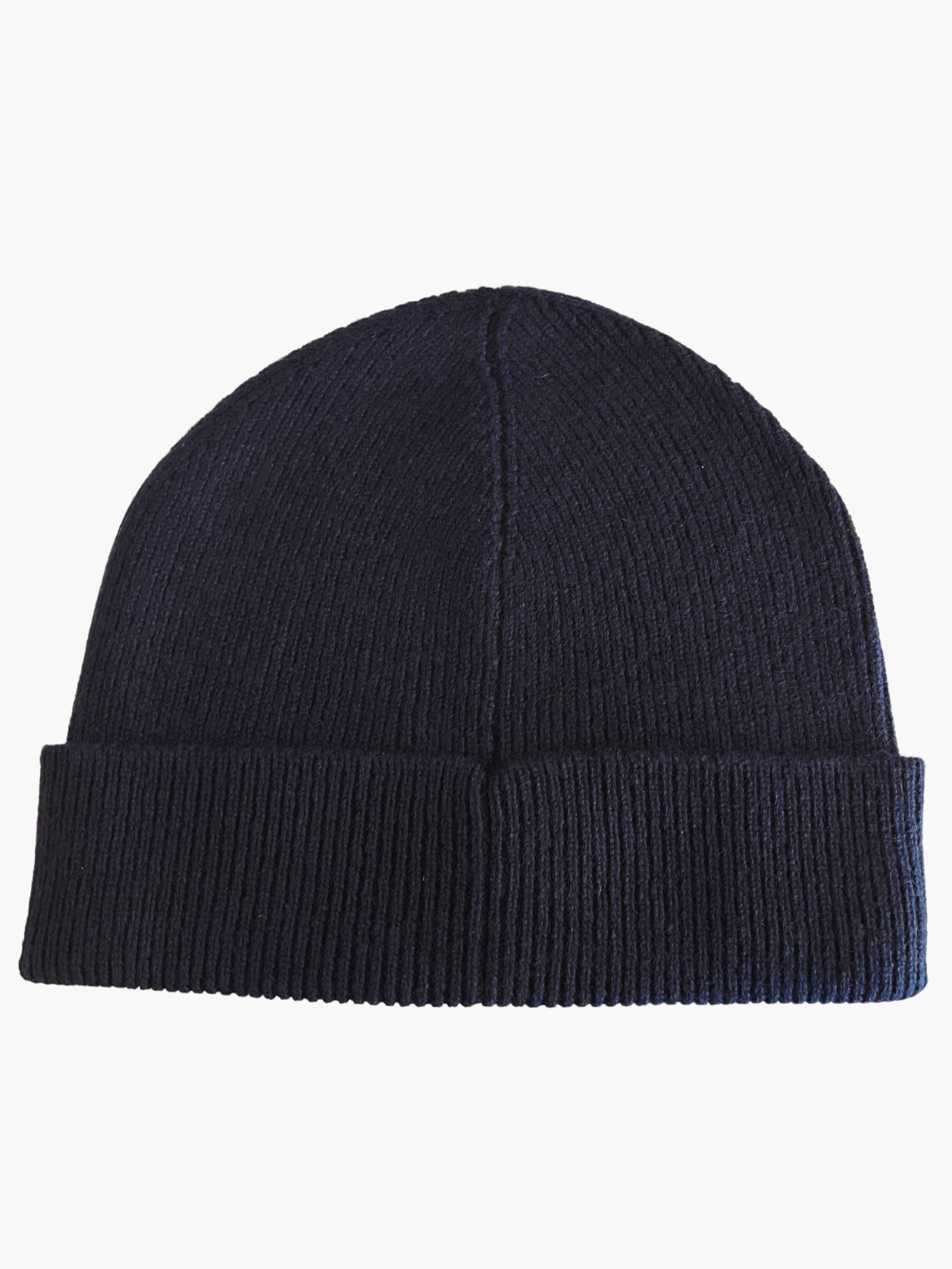 RIBBED TURNBACK HAT IN NAVY - Romi Boutique