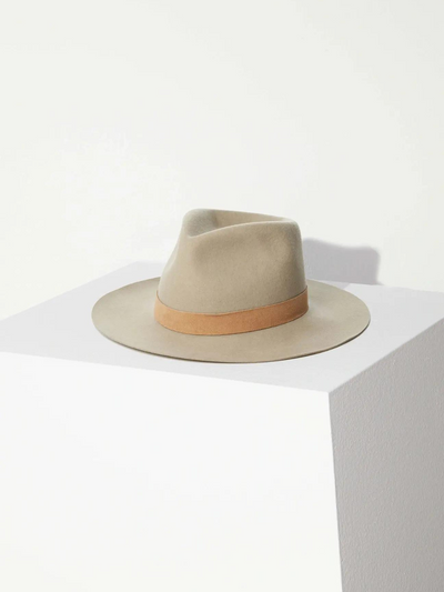 ROSS WOOL FEDORA IN CLAY - Romi Boutique