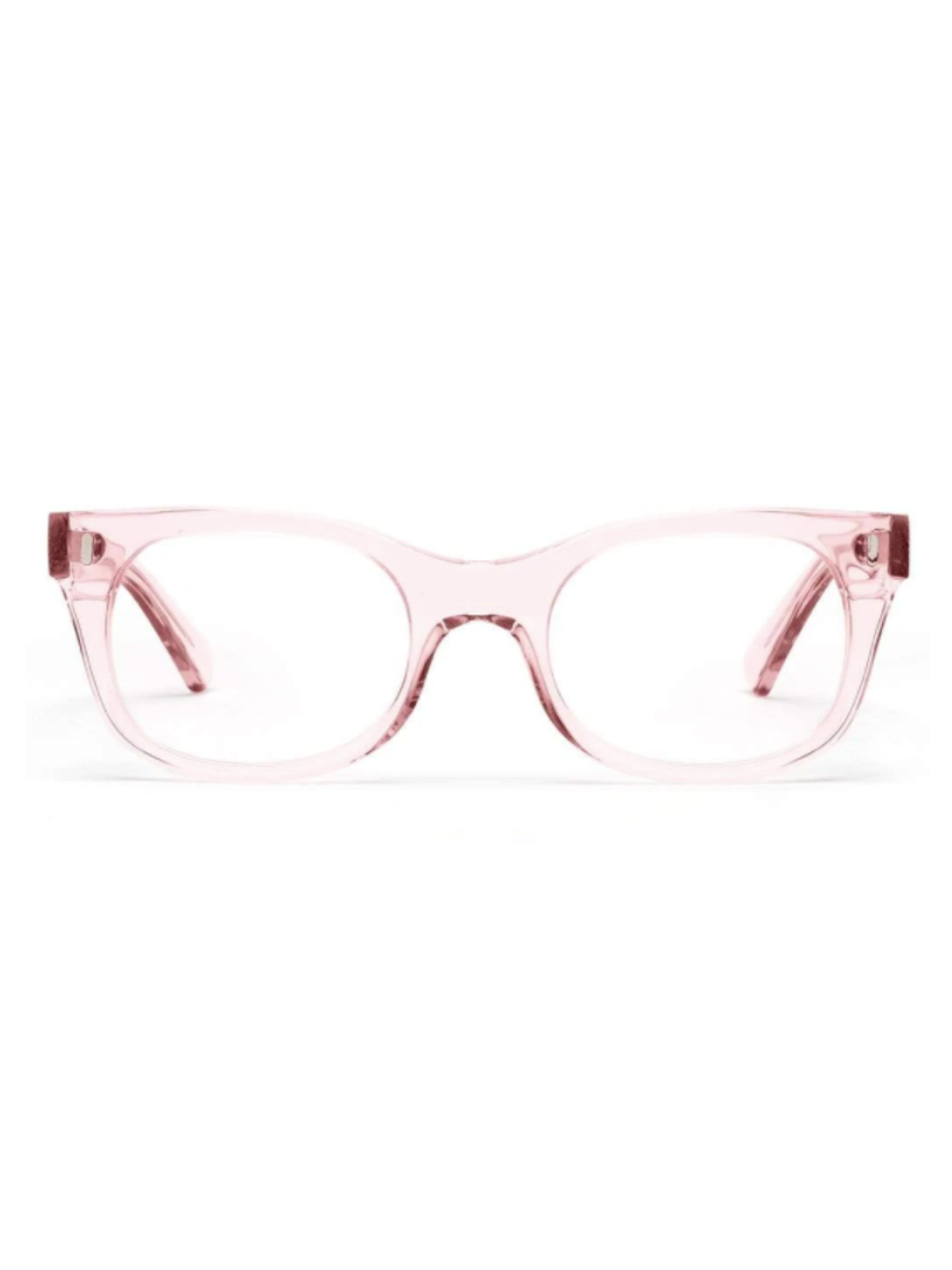 BIXBY GLASSES IN POLISHED CLEAR PINK - Romi Boutique