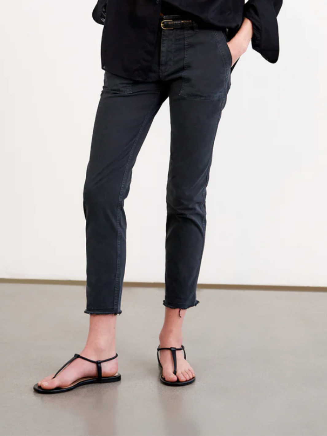 JENNA PANT IN CARBON - Romi Boutique