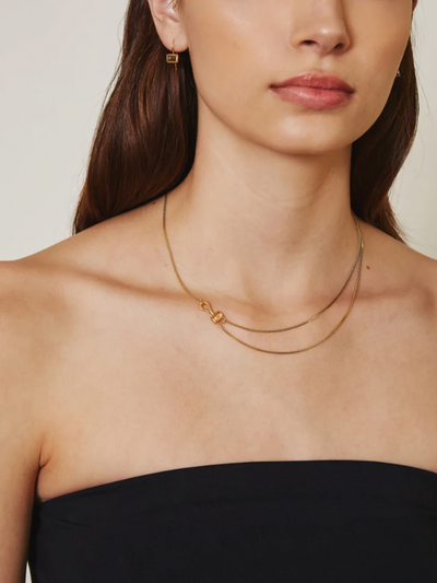 CITRINE ODYSSEY LAYER NECKLACE - Romi Boutique