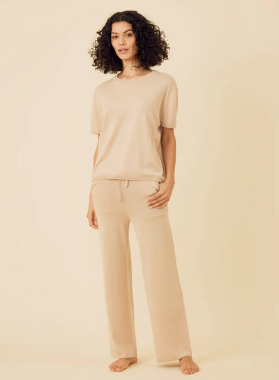 BIANCA CROPPED PANT IN LATTE - Romi Boutique