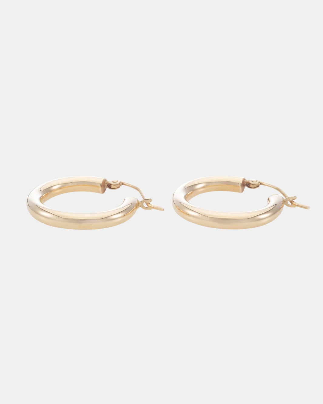 SMALL THICK BUBBLE HOOPS IN GOLD - Romi Boutique