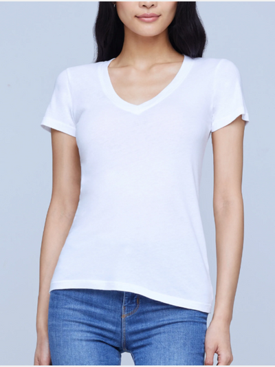 BECCA TEE IN WHITE - Romi Boutique