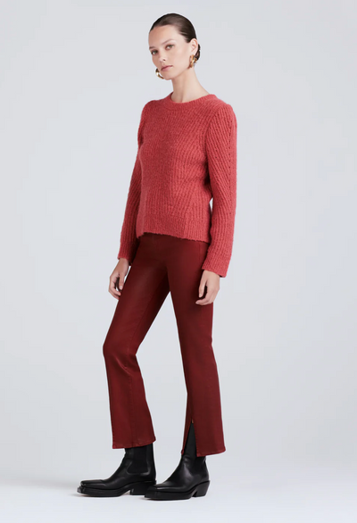 RYAN PULLOVER SWEATER IN RHUBARB - Romi Boutique