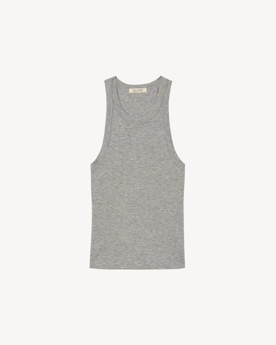 SHANAH TANK IN HEATHER GREY - Romi Boutique