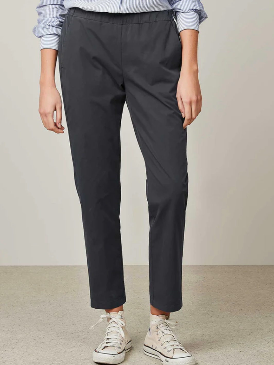 PAOLO PANT IN GRAPHITE - Romi Boutique