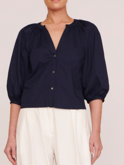 NEW DILL TOP IN NAVY - Romi Boutique