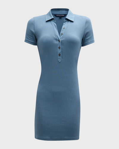 BAILEY DRESS IN SLATE BLUE - Romi Boutique
