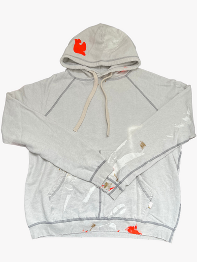 ARTISTSWANTED PAINT 100% DIP BIG HOODIE YUMM IN WHITEOUT DIP - Romi Boutique