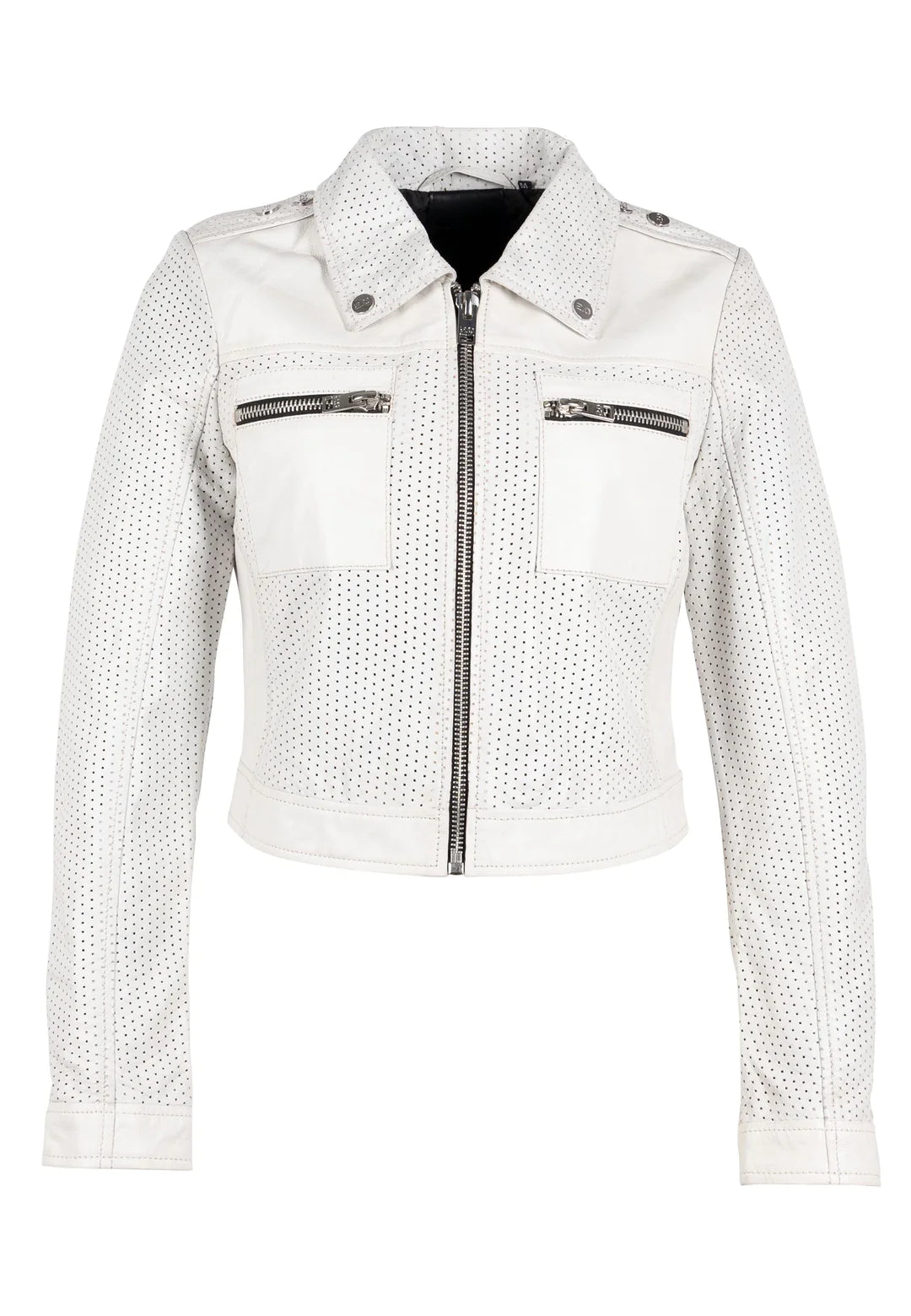 SHALA RF JACKET IN OFF WHITE - Romi Boutique